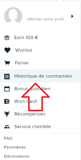 Wish Historique Des Commandes