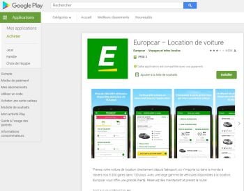 Europcar Sur Google Play